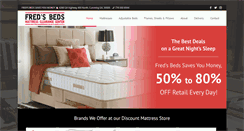Desktop Screenshot of freds-beds.com