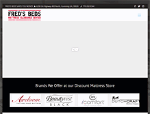 Tablet Screenshot of freds-beds.com